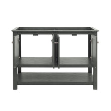 Load image into Gallery viewer, Fresca Manchester Regal 48&quot; Gray Wood Veneer Traditional Double Sink Bathroom Cabinet- Fresca