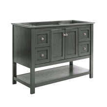 Load image into Gallery viewer, Fresca Manchester Regal 48&quot; Gray Wood Veneer Traditional Bathroom Cabinet- Fresca
