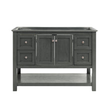 Load image into Gallery viewer, Fresca Manchester Regal 48&quot; Gray Wood Veneer Traditional Bathroom Cabinet- Fresca