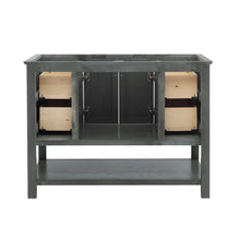 Load image into Gallery viewer, Fresca Manchester Regal 48&quot; Gray Wood Veneer Traditional Bathroom Cabinet- Fresca