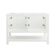 Load image into Gallery viewer, Fresca Manchester 48&quot; White Traditional Double Sink Bathroom Cabinet- Fresca