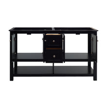 Load image into Gallery viewer, Fresca Manchester 60&quot; Black Traditional Double Sink Bathroom Cabinet- Fresca