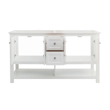 Load image into Gallery viewer, Fresca Manchester 60&quot; White Traditional Double Sink Bathroom Cabinet- Fresca
