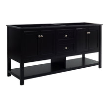 Load image into Gallery viewer, Fresca Manchester 72&quot; Black Traditional Double Sink Bathroom Cabinet- Fresca