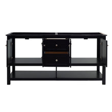 Load image into Gallery viewer, Fresca Manchester 72&quot; Black Traditional Double Sink Bathroom Cabinet- Fresca