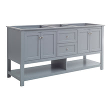 Load image into Gallery viewer, Fresca Manchester 72&quot; Gray Traditional Double Sink Bathroom Cabinet- Fresca