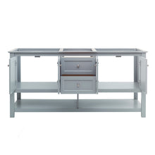 Load image into Gallery viewer, Fresca Manchester 72&quot; Gray Traditional Double Sink Bathroom Cabinet- Fresca