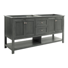 Load image into Gallery viewer, Fresca Manchester Regal 72&quot; Gray Wood Veneer Traditional Double Sink Bathroom Cabinet- Fresca