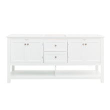 Load image into Gallery viewer, Fresca Manchester 72&quot; White Traditional Double Sink Bathroom Cabinet- Fresca