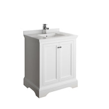 Load image into Gallery viewer, Fresca Windsor 30&quot; Matte White Traditional Bathroom Cabinet w/ Top &amp; Sink- Fresca