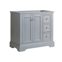 Load image into Gallery viewer, Fresca Windsor 36" Gray Textured Traditional Bathroom Cabinet- Fresca
