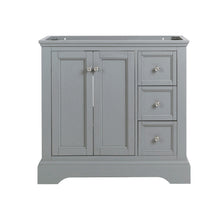 Load image into Gallery viewer, Fresca Windsor 36" Gray Textured Traditional Bathroom Cabinet- Fresca