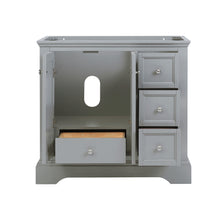 Load image into Gallery viewer, Fresca Windsor 36" Gray Textured Traditional Bathroom Cabinet- Fresca