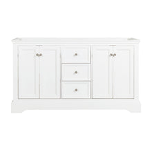 Load image into Gallery viewer, Fresca Windsor 60&quot; Matte White Traditional Double Sink Bathroom Cabinet- Fresca