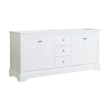 Load image into Gallery viewer, Fresca Windsor 72&quot; Matte White Traditional Double Sink Bathroom Cabinet- Fresca