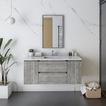 Load image into Gallery viewer, Fresca Formosa 48&quot; Wall Hung Modern Bathroom Cabinet w/ Top &amp; Sink in Ash- Fresca