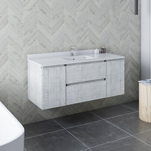 Load image into Gallery viewer, Fresca Formosa 48&quot; Floor Standing Modern Bathroom Cabinet w/ Top &amp; Sink in Rustic White- Fresca