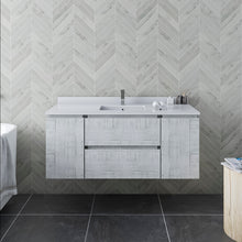 Load image into Gallery viewer, Fresca Formosa 48&quot; Floor Standing Modern Bathroom Cabinet w/ Top &amp; Sink in Rustic White- Fresca