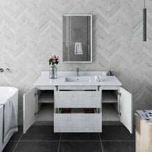 Load image into Gallery viewer, Fresca Formosa 48&quot; Floor Standing Modern Bathroom Cabinet w/ Top &amp; Sink in Rustic White- Fresca