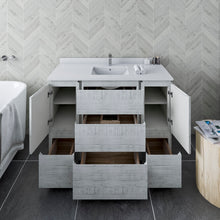 Load image into Gallery viewer, Fresca Formosa 48&quot; Wall Hung Modern Bathroom Cabinet w/ Top &amp; Sink in Rustic White- Fresca