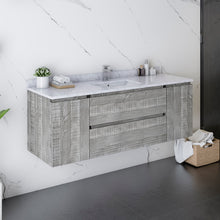 Load image into Gallery viewer, Fresca Formosa 54&quot; Wall Hung Modern Bathroom Cabinet w/ Top &amp; Sink in Ash- Fresca