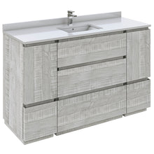 Load image into Gallery viewer, Fresca Formosa 54&quot; Floor Standing Modern Bathroom Cabinet w/ Top &amp; Sink in Ash- Fresca