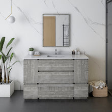 Load image into Gallery viewer, Fresca Formosa 53" Floor Standing Modern Bathroom Cabinet in Ash- Fresca