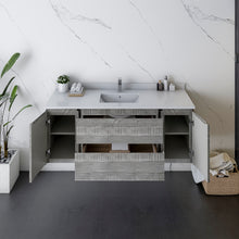 Load image into Gallery viewer, Fresca Formosa 53" Wall Hung Modern Bathroom Cabinet in Ash- Fresca