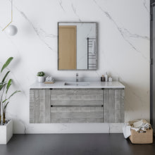 Load image into Gallery viewer, Fresca Formosa 53" Wall Hung Modern Bathroom Cabinet in Ash- Fresca