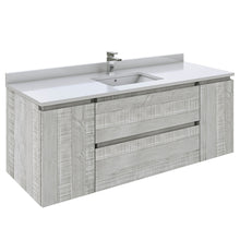 Load image into Gallery viewer, Fresca Formosa 53" Wall Hung Modern Bathroom Cabinet in Ash- Fresca