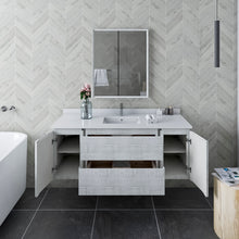 Load image into Gallery viewer, Fresca Formosa 54&quot; Wall Hung Modern Bathroom Cabinet w/ Top &amp; Sink in Rustic White- Fresca