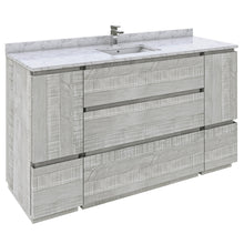 Load image into Gallery viewer, Fresca Formosa 60&quot; Floor Standing Single Sink Modern Bathroom Cabinet w/ Top &amp; Sink in Ash- Fresca