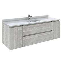 Load image into Gallery viewer, Fresca Formosa 59" Wall Hung Single Sink Modern Bathroom Cabinet in Ash- Fresca
