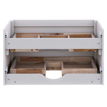 Load image into Gallery viewer, Fresca Formosa 59" Wall Hung Single Sink Modern Bathroom Cabinet in Rustic White- Fresca