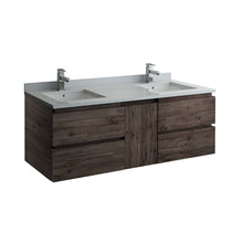 Load image into Gallery viewer, Fresca Formosa 60&quot; Wall Hung Double Sink Modern Bathroom Cabinet w/ Top &amp; Sinks- Fresca