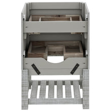 Load image into Gallery viewer, Fresca Formosa 58&quot; Floor Standing Open Bottom Double Sink Modern Bathroom Cabinet in Ash- Fresca