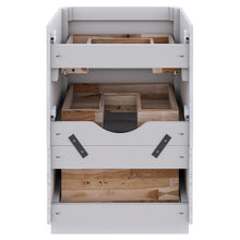 Load image into Gallery viewer, Fresca Formosa 58&quot; Floor Standing Double Sink Modern Bathroom Cabinet in Rustic White- Fresca