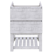 Load image into Gallery viewer, Fresca Formosa 58&quot; Floor Standing Open Bottom Double Sink Modern Bathroom Cabinet in Rustic White- Fresca