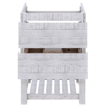 Load image into Gallery viewer, Fresca Formosa 58&quot; Floor Standing Open Bottom Double Sink Modern Bathroom Cabinet in Rustic White- Fresca