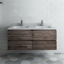 Load image into Gallery viewer, Fresca Formosa 48&quot; Wall Hung Double Sink Modern Bathroom Cabinet w/ Top &amp; Sinks- Fresca