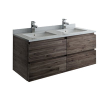 Load image into Gallery viewer, Fresca Formosa 48&quot; Wall Hung Double Sink Modern Bathroom Cabinet w/ Top &amp; Sinks- Fresca