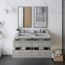 Load image into Gallery viewer, Fresca Formosa 48&quot; Floor Standing Double Sink Modern Bathroom Cabinet w/ Top &amp; Sinks in Ash- Fresca