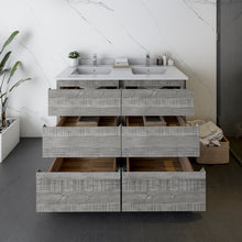 Load image into Gallery viewer, Fresca Formosa 46&quot; Floor Standing Double Sink Modern Bathroom Cabinet in Ash- Fresca
