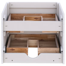 Load image into Gallery viewer, Fresca Formosa 46" Wall Hung Double Sink Modern Bathroom Cabinet in Rustic White- Fresca