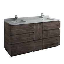 Load image into Gallery viewer, Fresca Formosa 72&quot; Floor Standing Double Sink Modern Bathroom Cabinet w/ Top &amp; Sinks- Fresca
