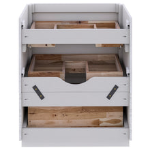 Load image into Gallery viewer, Fresca Formosa 70&quot; Floor Standing Double Sink Modern Bathroom Cabinet in Rustic White- Fresca