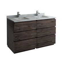 Load image into Gallery viewer, Fresca Formosa 58&quot; Floor Standing Double Sink Modern Bathroom Cabinet- Fresca