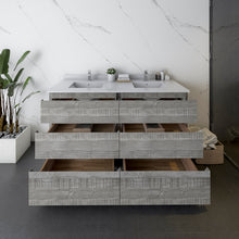 Load image into Gallery viewer, Fresca Formosa 58&quot; Floor Standing Double Sink Modern Bathroom Cabinet in Ash- Fresca