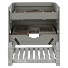 Load image into Gallery viewer, Fresca Formosa 58&quot; Floor Standing Open Bottom Double Sink Modern Bathroom Cabinet in Ash- Fresca