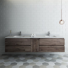 Load image into Gallery viewer, Fresca Formosa 84&quot; Floor Standing Double Sink Modern Bathroom Cabinet w/ Top &amp; Sinks- Fresca